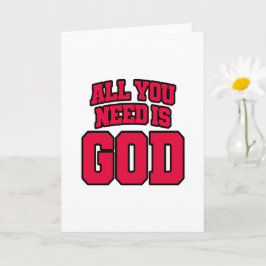 All you need is God Kort