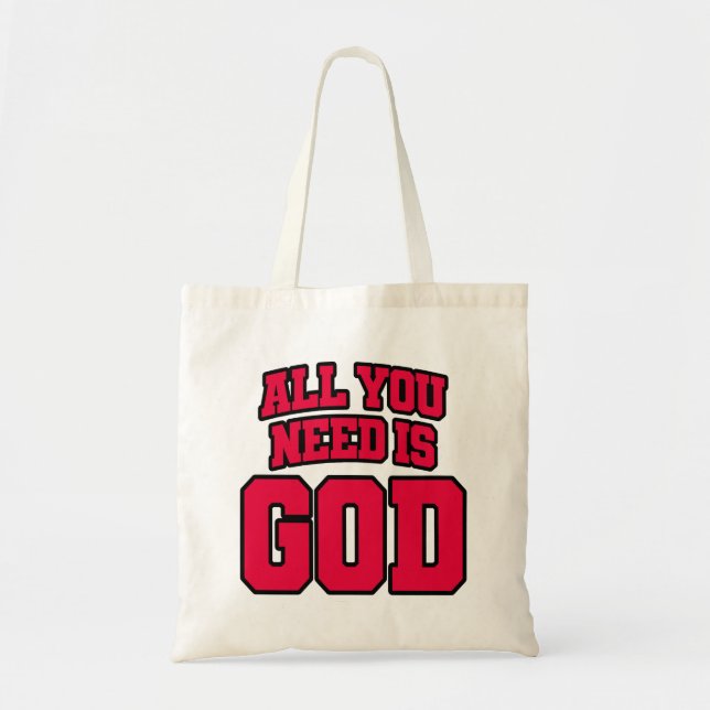 All you need is God Tygkasse (Framsidan)