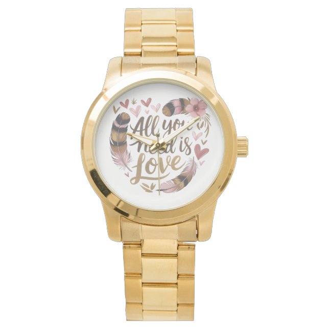 All You Need Is Love – A Gentle Boho Whisper Armbandsur (Framsida)