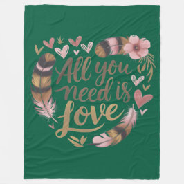 All You Need Is Love – A Gentle Boho Whisper Fleecefilt