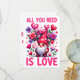 All You Need Is Love - Alla hjärtans dag-kort Tack Kort