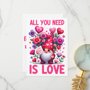 All You Need Is Love - Alla hjärtans dag-kort Tack Kort