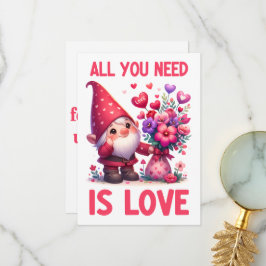 All You Need Is Love - Alla hjärtans dag-kort Tack Kort