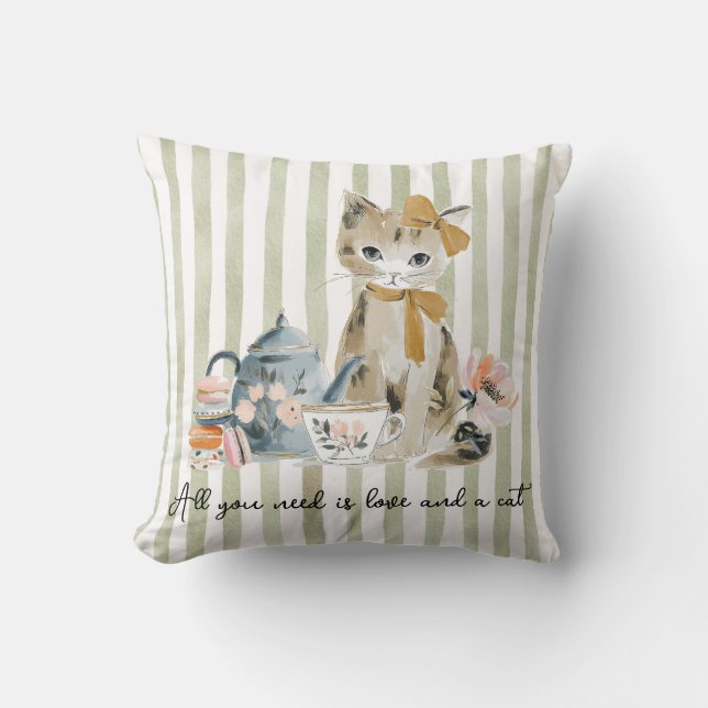 All you need is love and a cat kudde (Framsida)