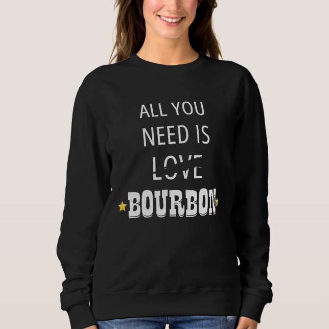 All You Need Is Love Bourbon T Shirt (Framsida)