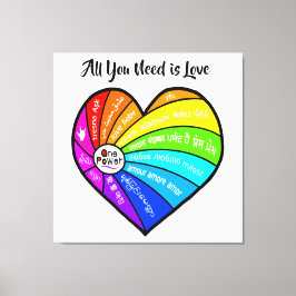 All You Need is Love Canvastryck