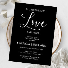 All You Need Is Love Chic Övningsmiddag Inbjudningar