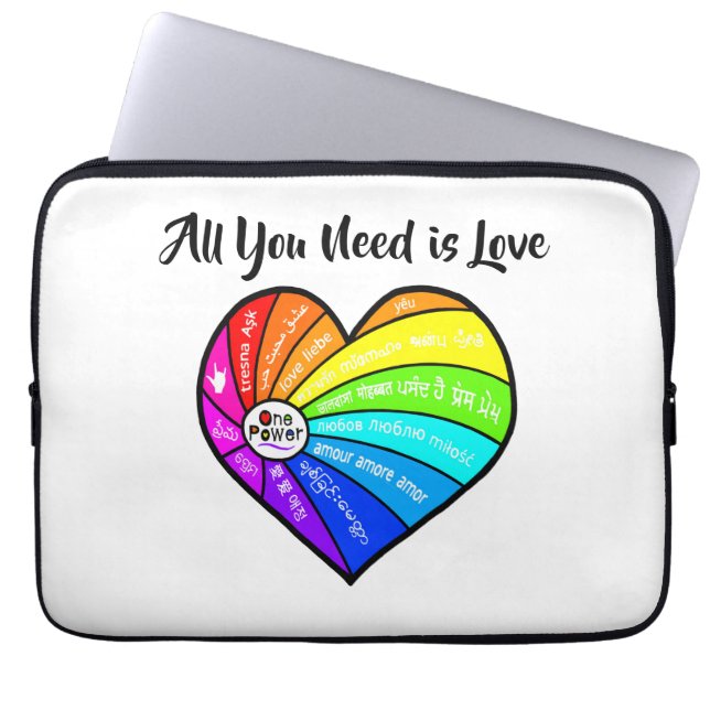 All You Need is Love Laptop Fodral (Framsidan)