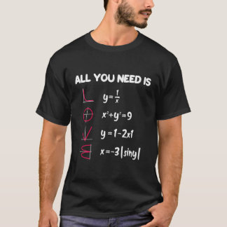 All You Need Is Love Rolig Matematik Matematik T Shirt
