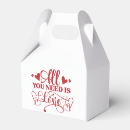 All You Need Is Love Typografi Förmånslåda Presentaskar