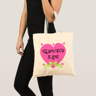 All You Need Is Love – Valentine Heart Design Tygkasse