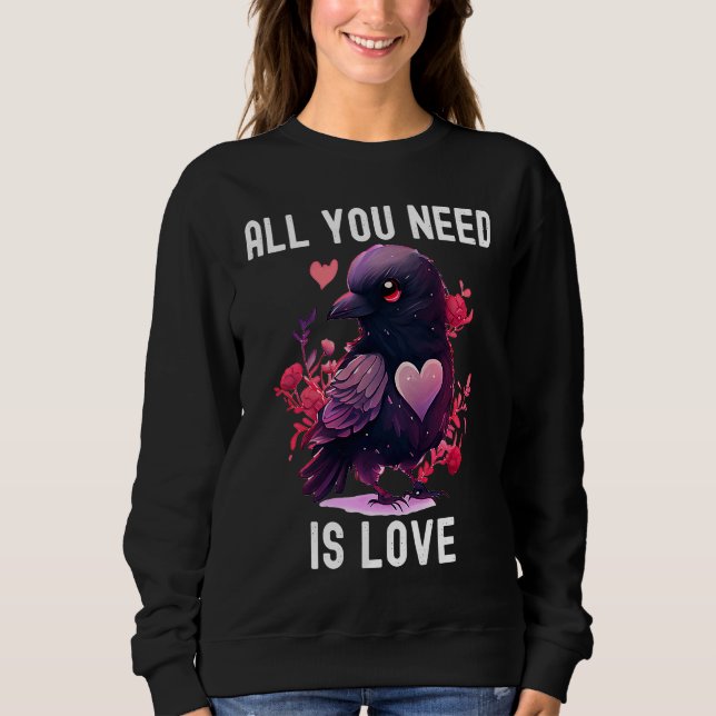 All you need is love with heart Valentine's Day T Shirt (Framsida)