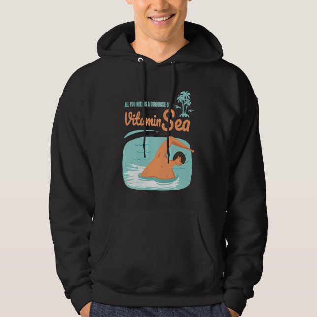 All you need is vitamin sea fun hoodie (Framsida)