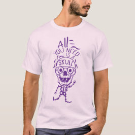 all you need skull citation halloween petite tete t shirt