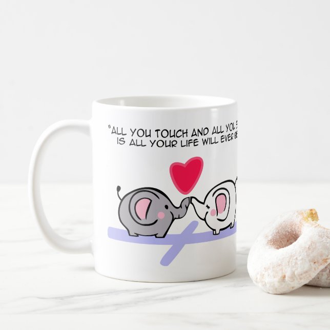 All you touch kaffemugg (Med munk)