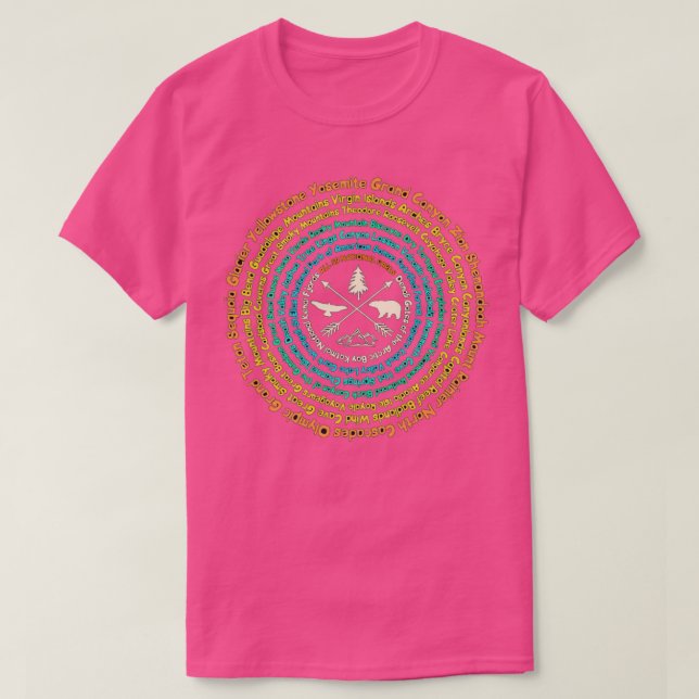 Alla 59 amerikanska Parker Karta bevarar skyddsläg T Shirt (Design framsida)