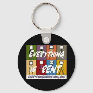 Alla 8 stick figur Keychain Nyckelring