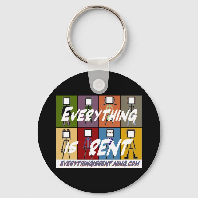 Alla 8 Stick figurer-nyckelkedjor Nyckelring (Framsida)