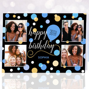 Alla ålders Grattis på födelsedagen-Anpassningsbar Kort