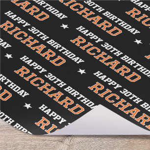 Alla åldrar Glad födelsedag Retro anpassningsbar O Presentpapper