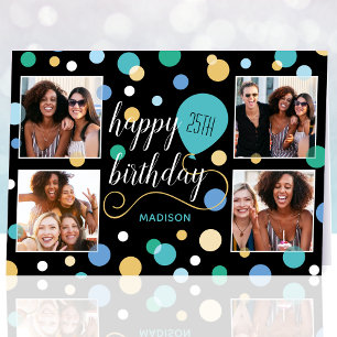 Alla åldrar i Grattis på födelsedagen Anpassningsb Kort