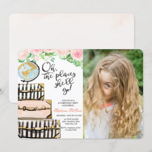 ALLA ÅLDRAR - Resväskfödelsedagsinbjudan Inbjudningar