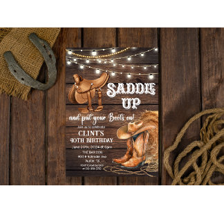 ALLA ÅLDRAR - Sätt Upp Western Inbjudan