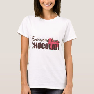 Alla älskar choklad t-shirt