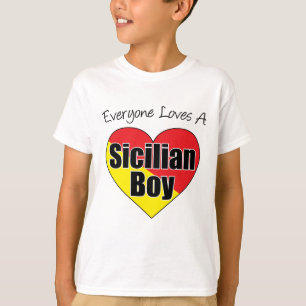 Alla älskar den Sicilian pojken Tee Shirt