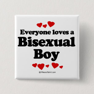 Alla älskar en bisexuell person knapp