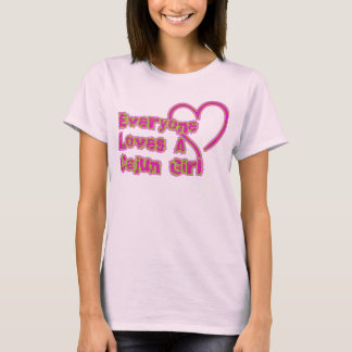 Alla älskar en Cajun flicka T Shirt