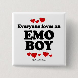 Alla älskar en Emo pojke Knapp