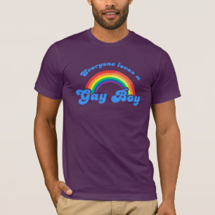 Alla älskar en gay pojke t-shirt