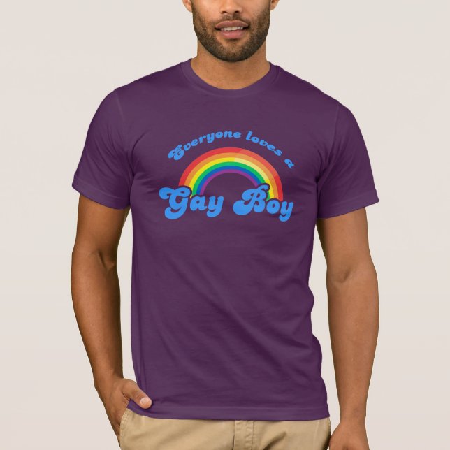 Alla älskar en gay pojke tee (Framsida)