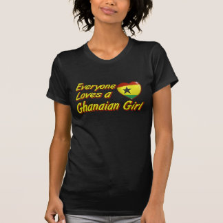 Alla älskar en ghanansk flicka t shirt