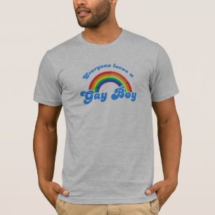 Alla älskar en glad pojke tee shirt