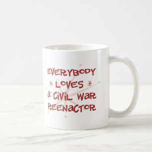Alla älskar en inbördeskrig Reenactor Kaffemugg