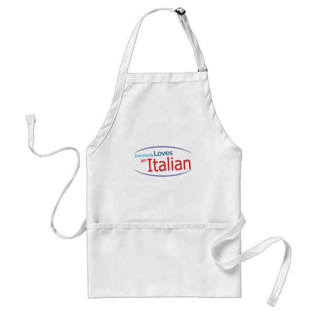 Alla älskar en italiensk kokförkläde förkläde (Framsidan)