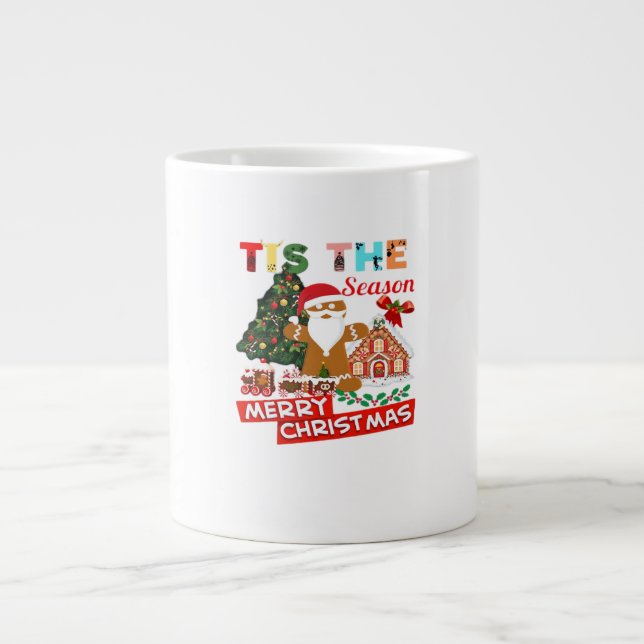 Alla älskar en julen Tomtar jul Jumbo Mugg (Framsidan)