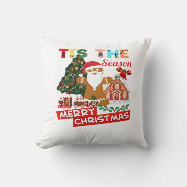 Alla älskar en julen Tomtar jul Kudde (Framsida)