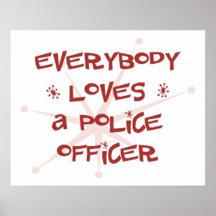 Alla älskar en polis poster