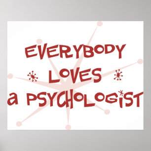 Alla älskar en psykolog poster