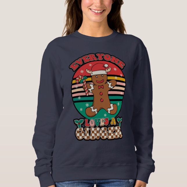 Alla älskar en rödhårig i lila t shirt (Framsida)