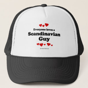 Alla älskar en skandinavisk grabbT-tröja Truckerkeps