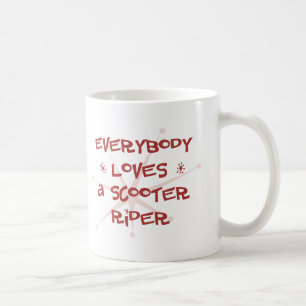 Alla älskar en sparkcykelryttare kaffemugg