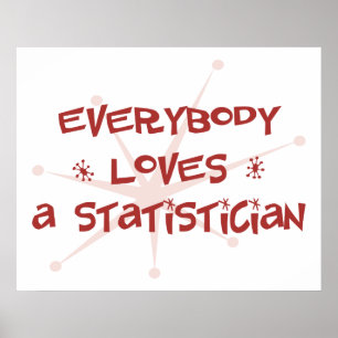 Alla älskar en Statistician Poster