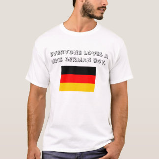 alla älskar en trevlig tysk boy. t shirt