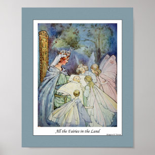 "Alla Älvor i delstaten" M. Tarrant 1915 Poster