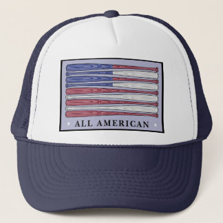 Alla amerikanbaseballfladdermöss sjunker den truckerkeps