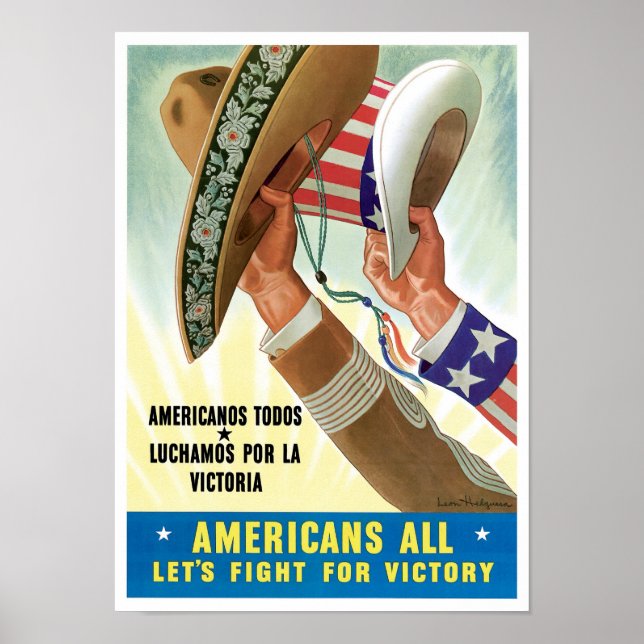 Alla amerikaner poster (Framsidan)